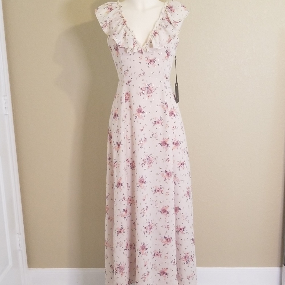 Floral print maxi dress